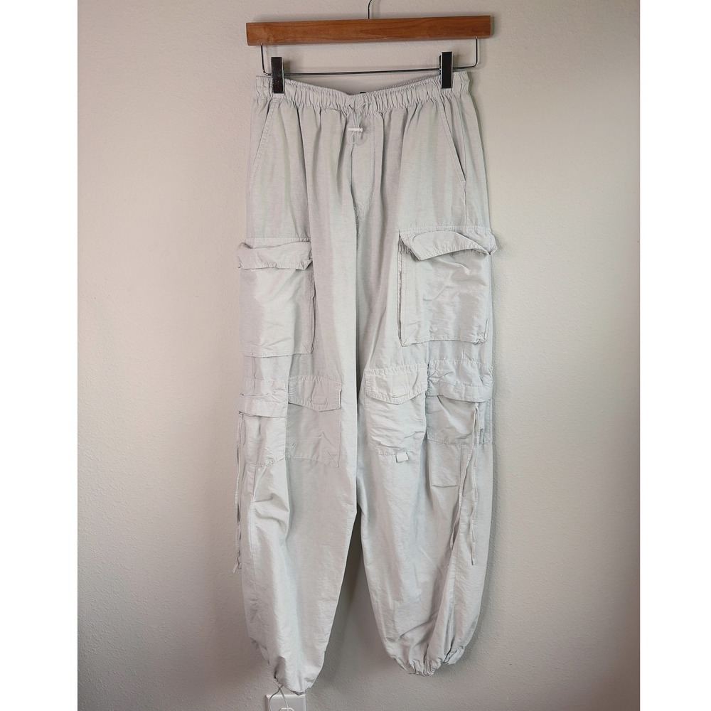 Aeropostale Parachute Cargo Pants Lightweight Baggy Gray Size Small